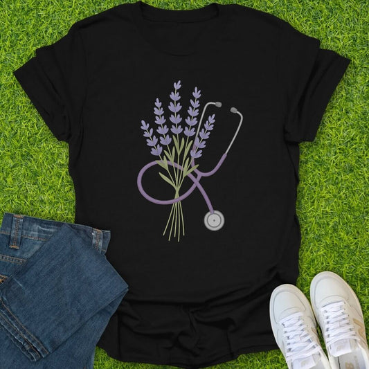 T-Shirt Black / S Lavender Tee