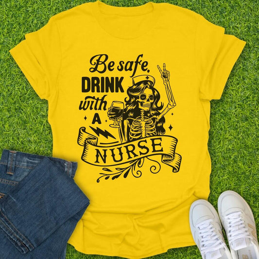 T-Shirt Daisy / S Drink With A Nurse Tee