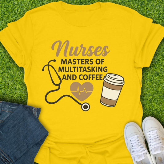 T-Shirt Daisy / S Masters Of Multitasking & Coffee Tee