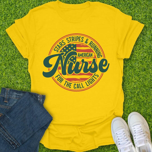 T-Shirt Daisy / S Stars Stripes & Call Lights Tee