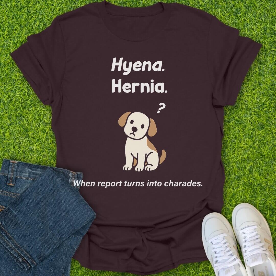 T-Shirt Dark Chocolate / S Hyena Hernia Tee