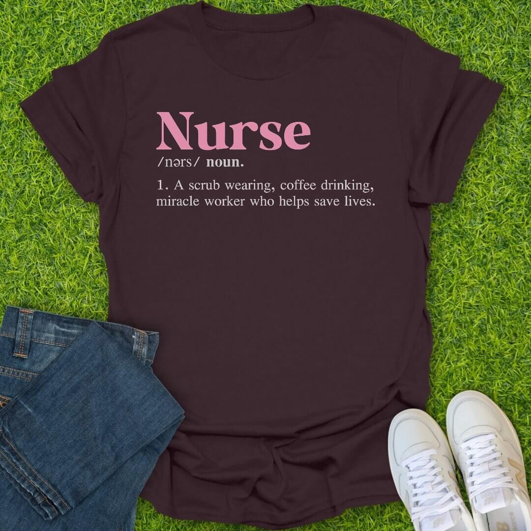 T-Shirt Dark Chocolate / S Nurse Definition Tee