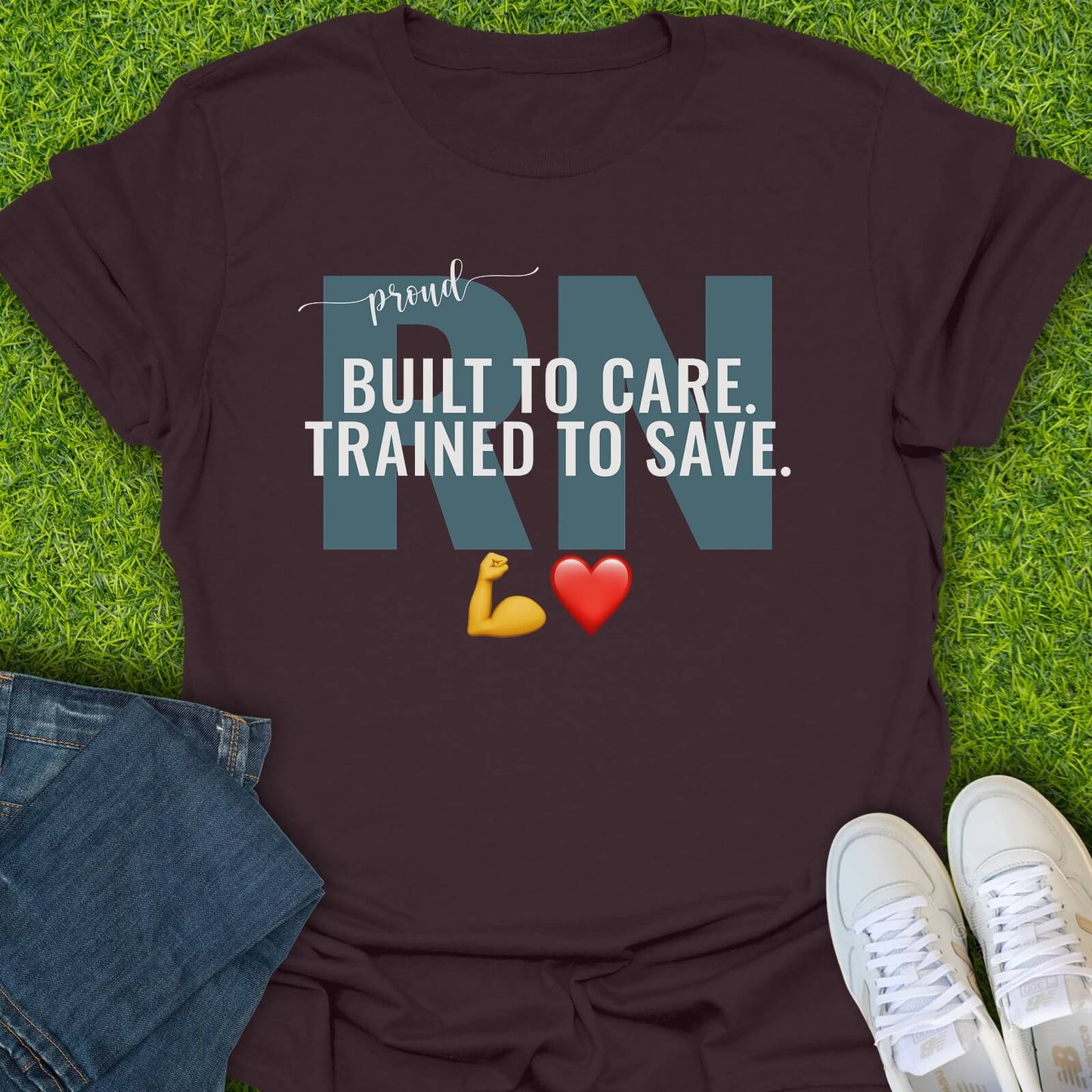 T-Shirt Dark Chocolate / S Trained To Save Tee