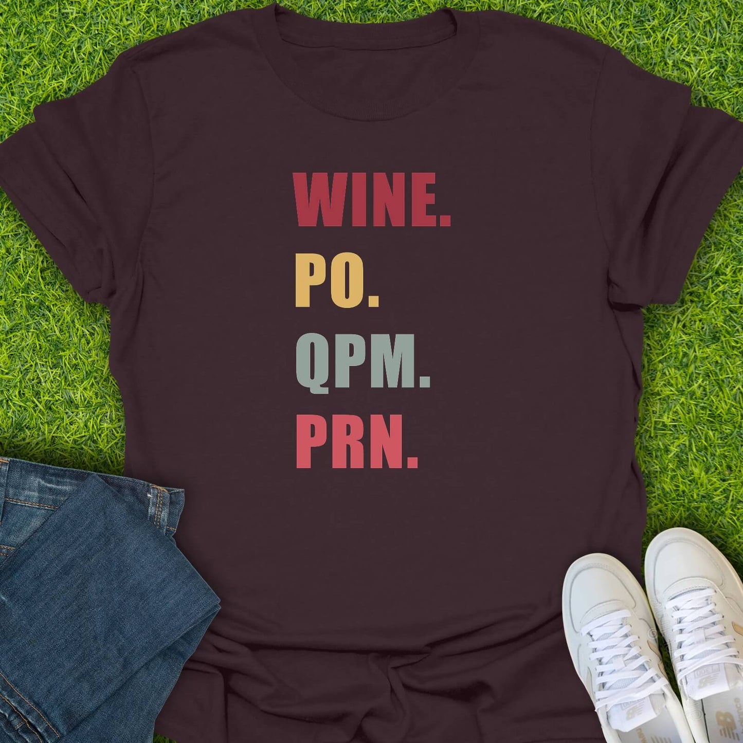 T-Shirt Dark Chocolate / S Wine Therapy Protocol Tee