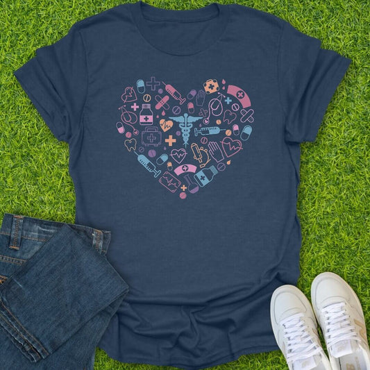 T-Shirt Heather Navy / S All Heart Tee