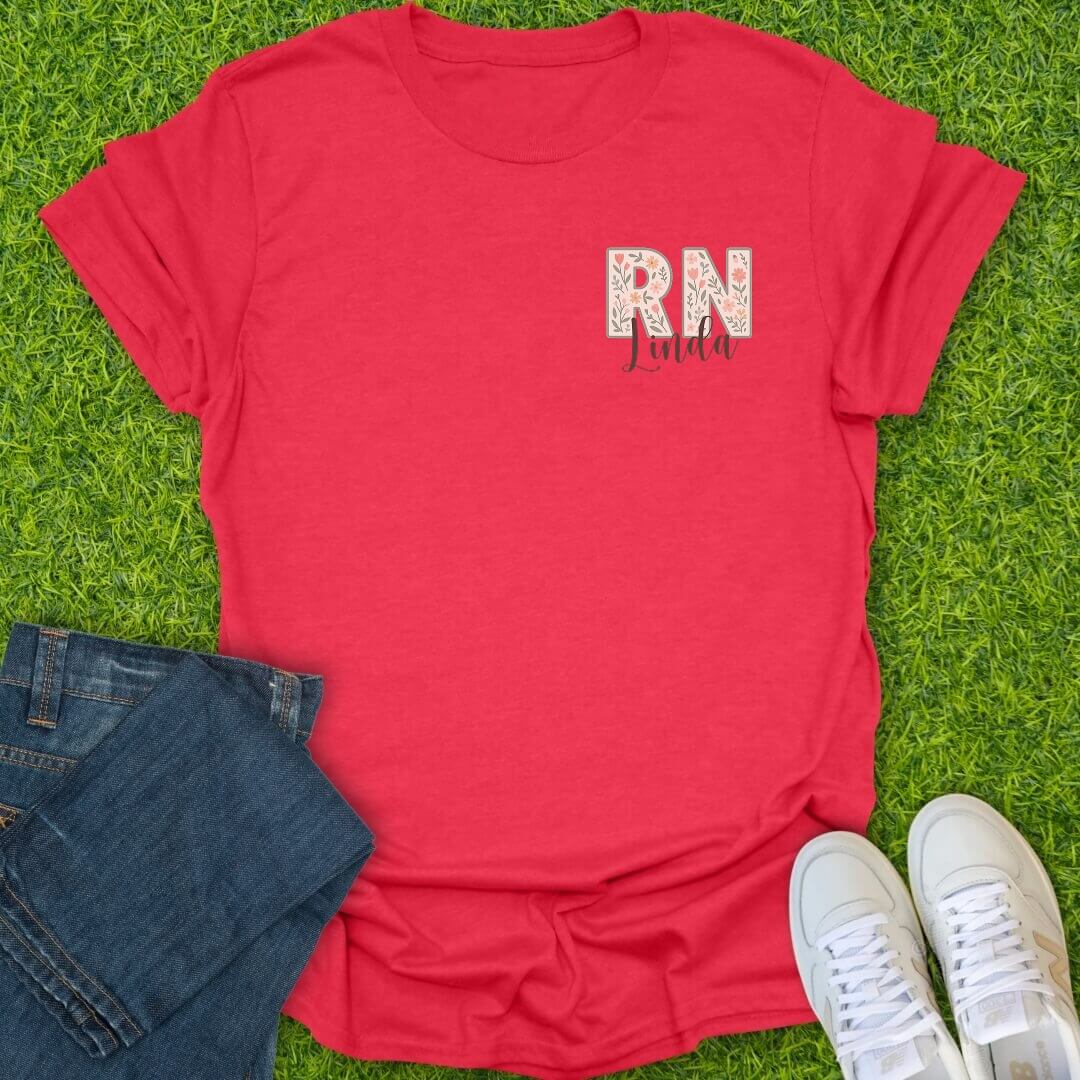 T-Shirt Heather Red / S Custom RN Tee