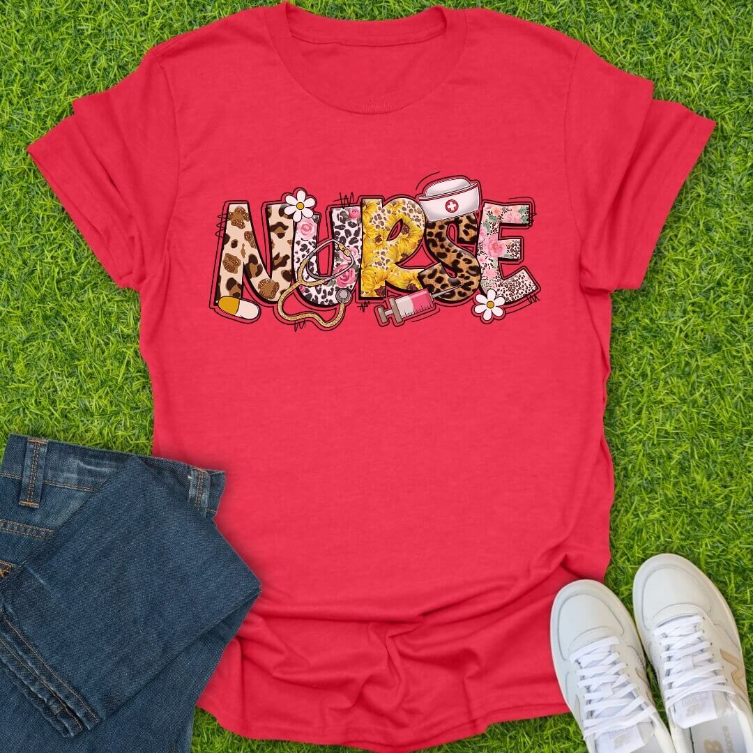 T-Shirt Heather Red / S Wild Caring Tee