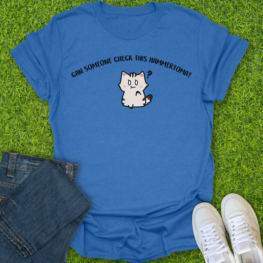 T-Shirt Heather Royal / S Can Someone Check This Hammertoma Tee