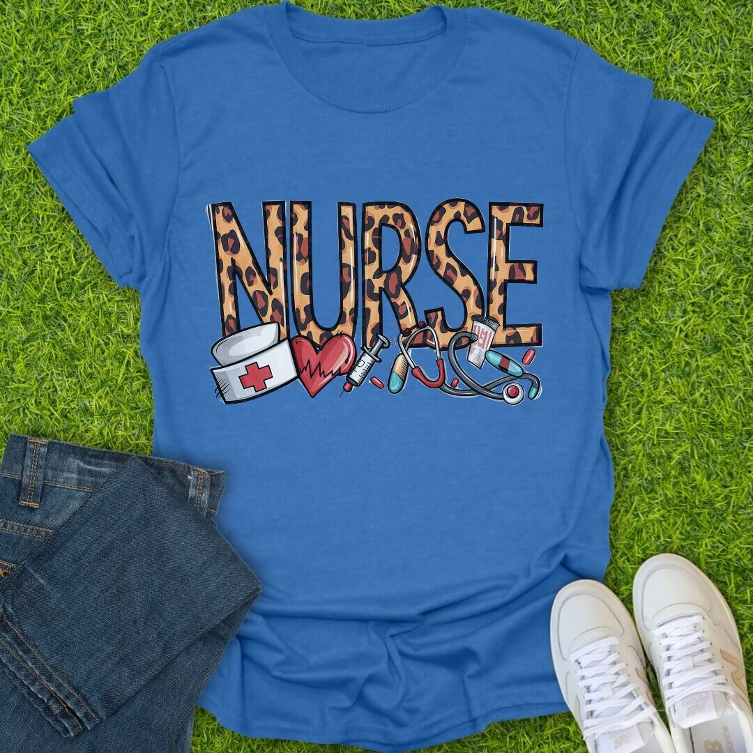 T-Shirt Heather Royal / S Fierce Nurse Energy Tee