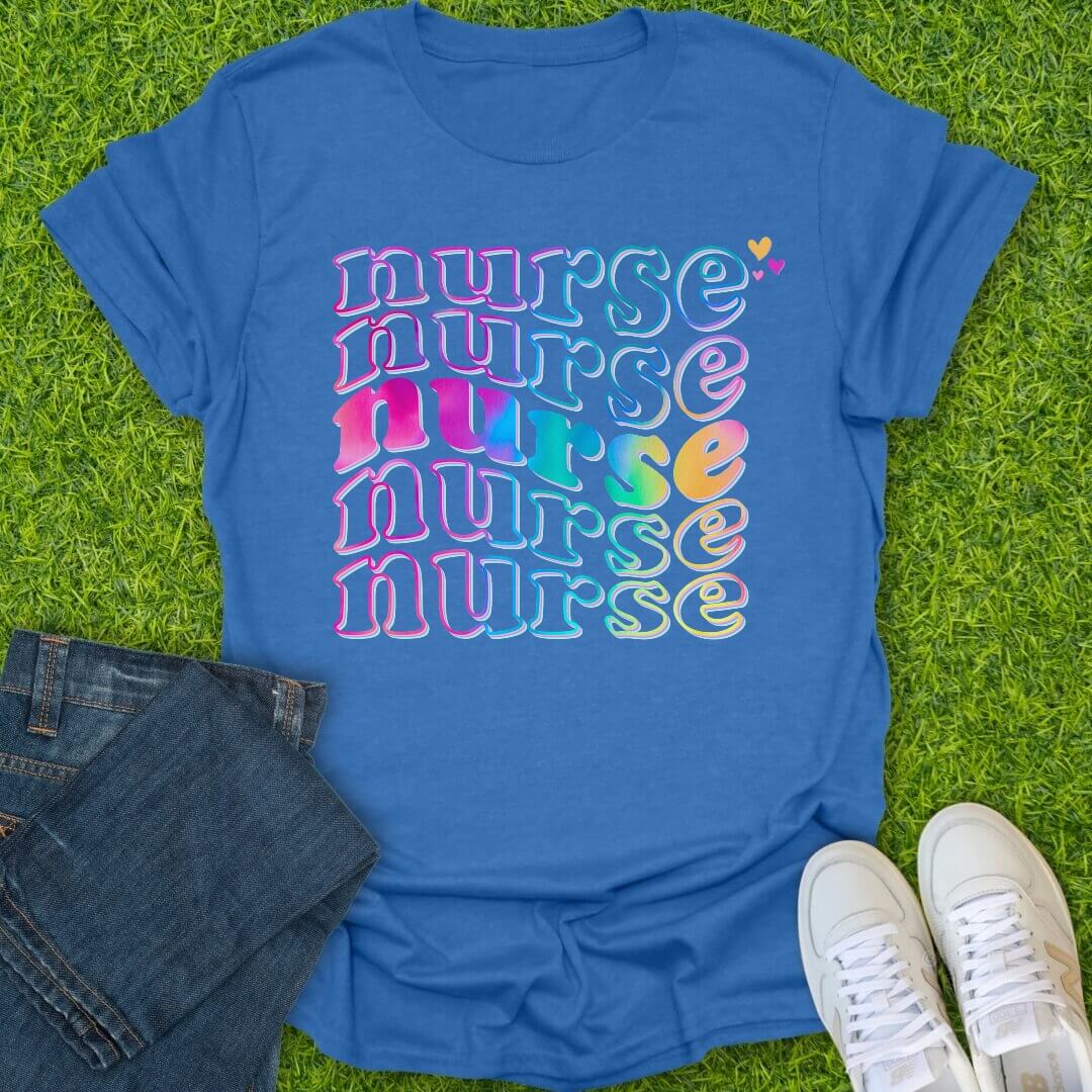 T-Shirt Heather Royal / S Groovy Nurse Tee