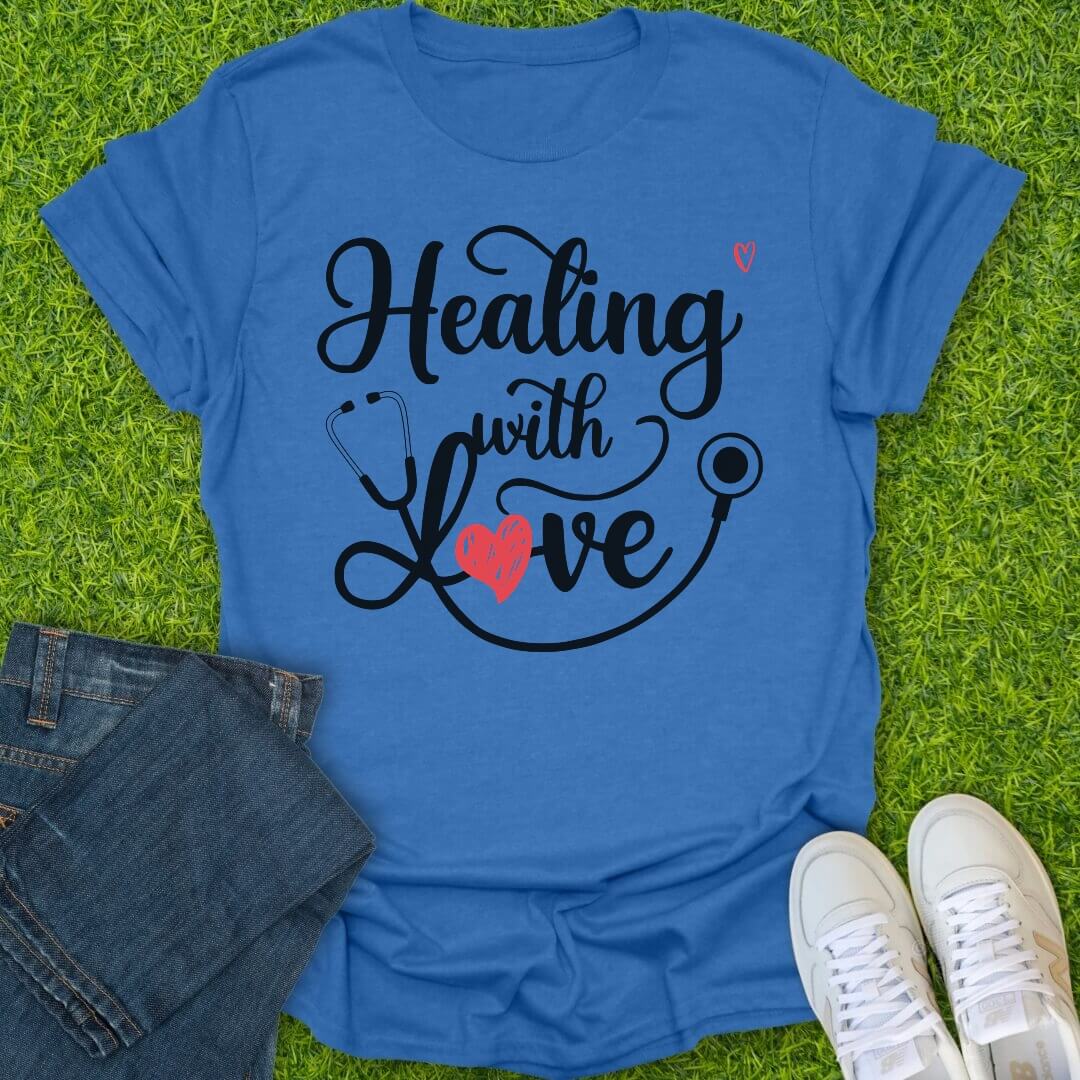 T-Shirt Heather Royal / S Healing With Love Tee