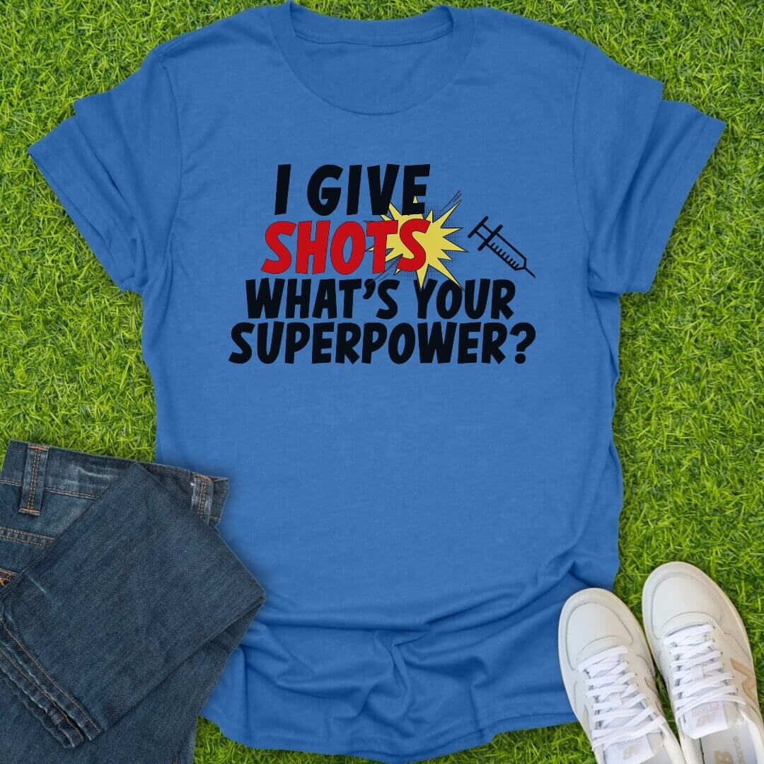 T-Shirt Heather Royal / S I Give Shots Tee