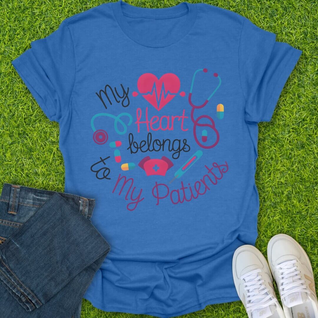 T-Shirt Heather Royal / S My Heart Belongs Tee