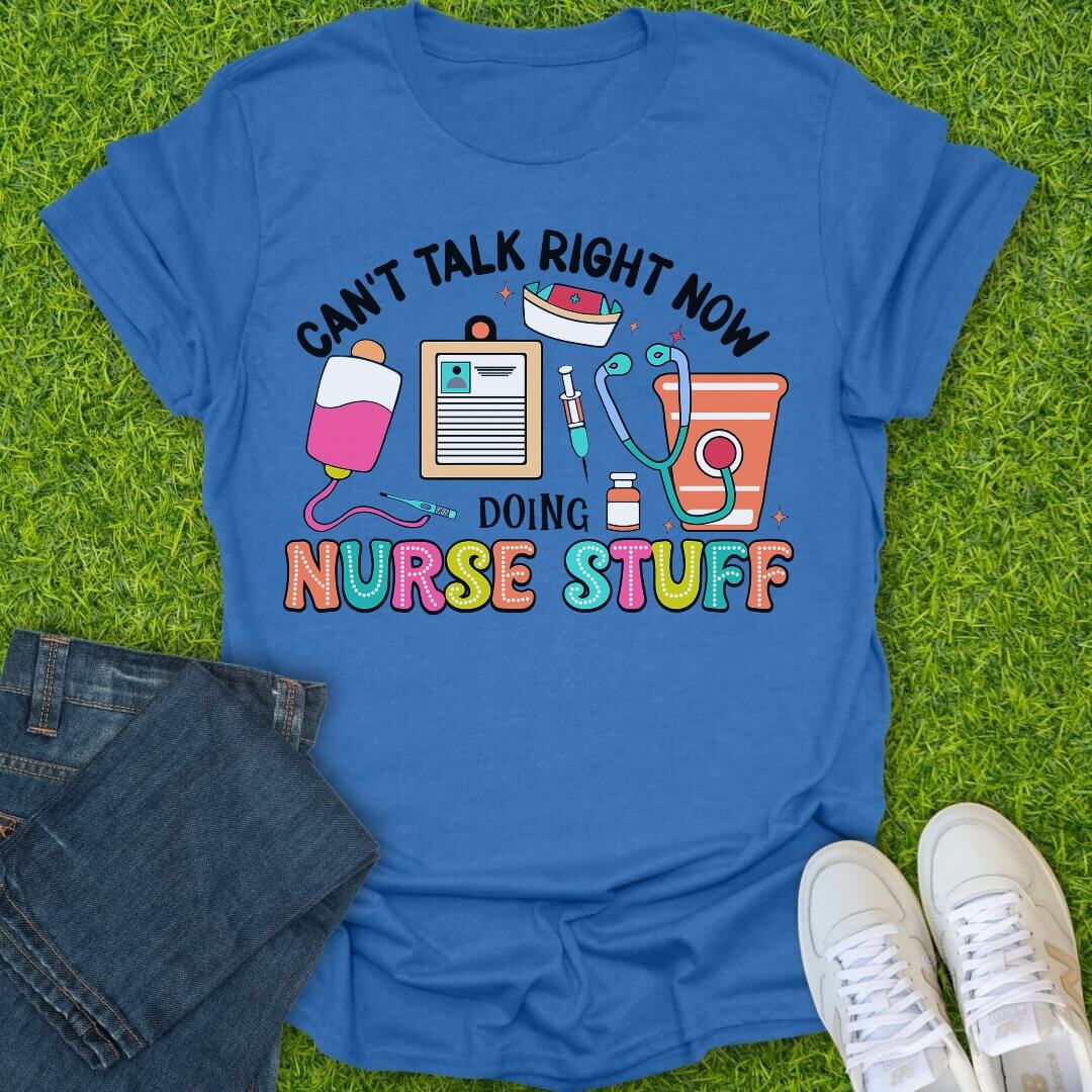 T-Shirt Heather Royal / S Nurse Stuff Tee