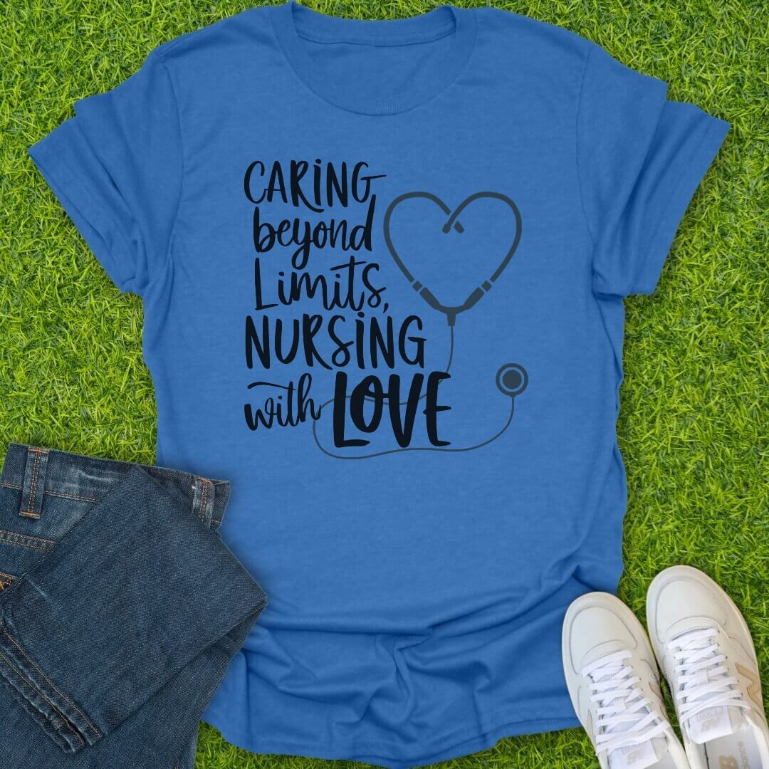 T-Shirt Heather Royal / S Nursing With Love Tee
