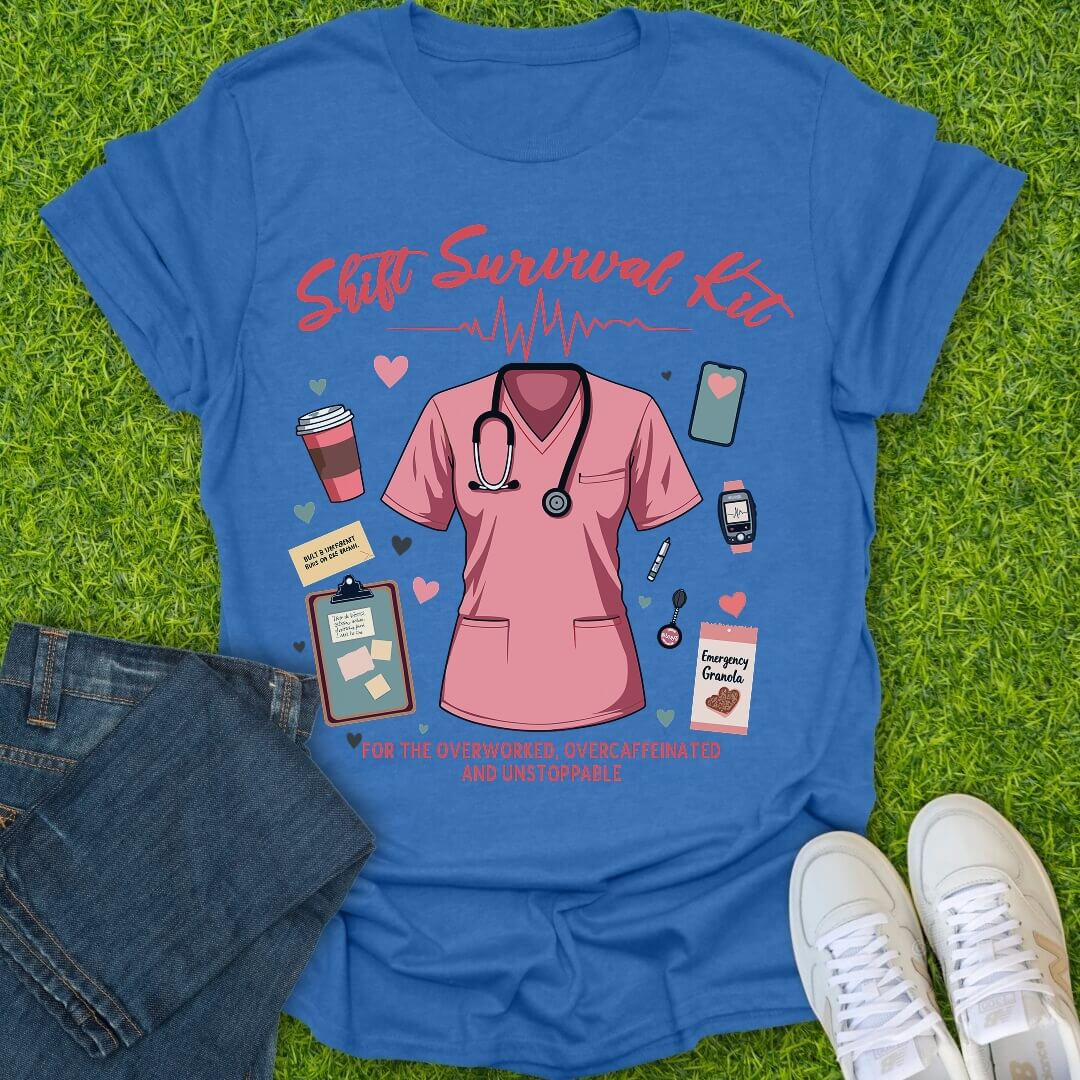 T-Shirt Heather Royal / S Survival Kit Tee