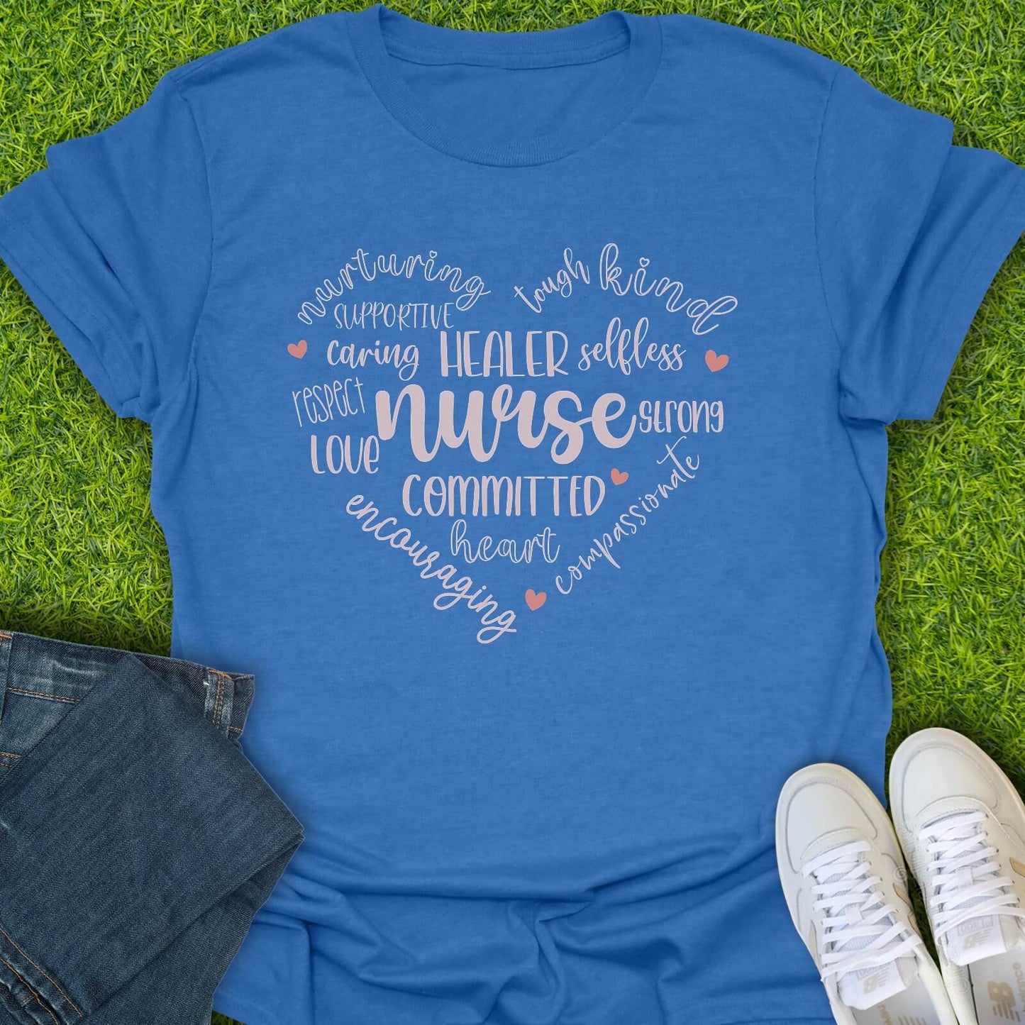 T-Shirt Heather Royal / S The Heart That Heals Tee