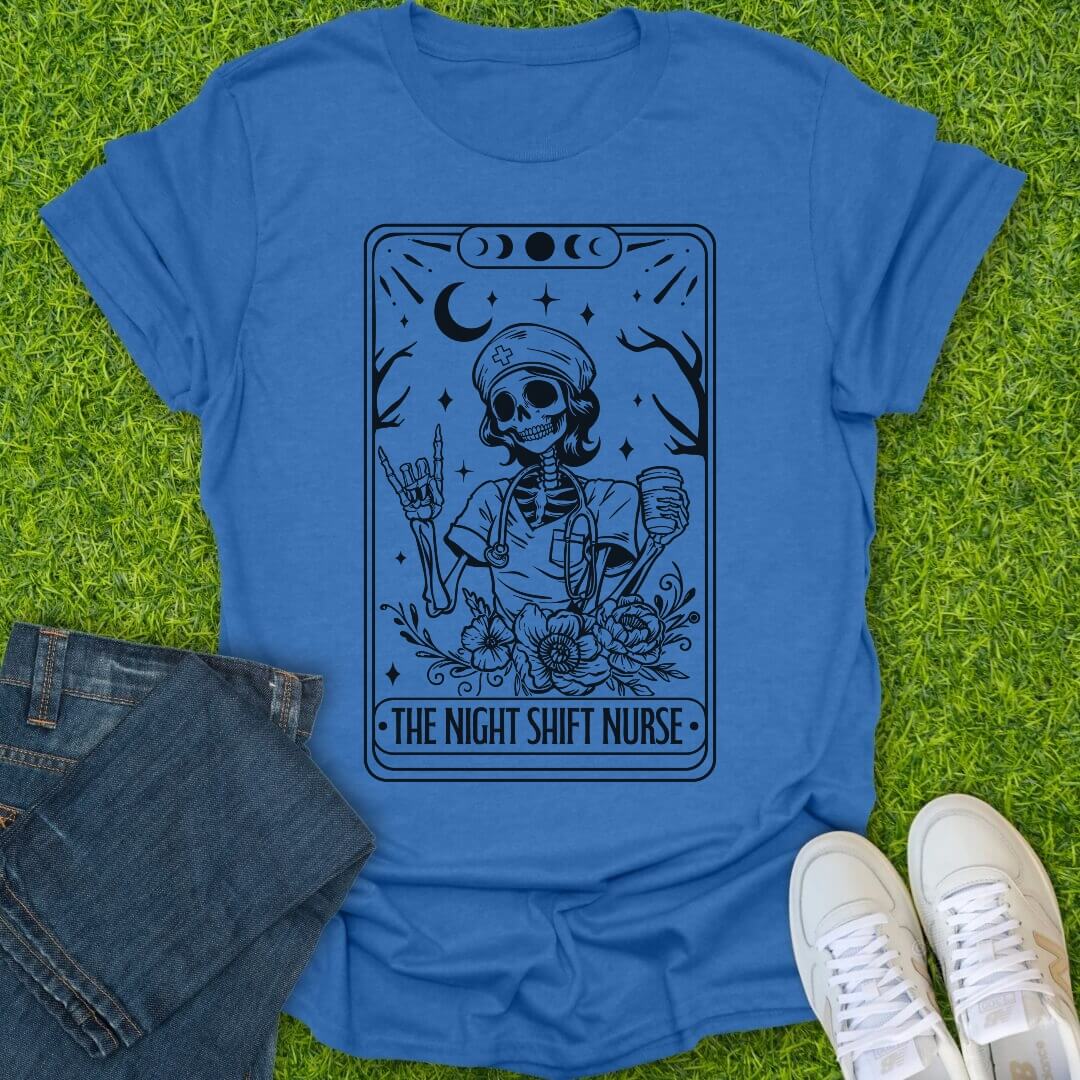 T-Shirt Heather Royal / S The Night Shift Nurse Tee