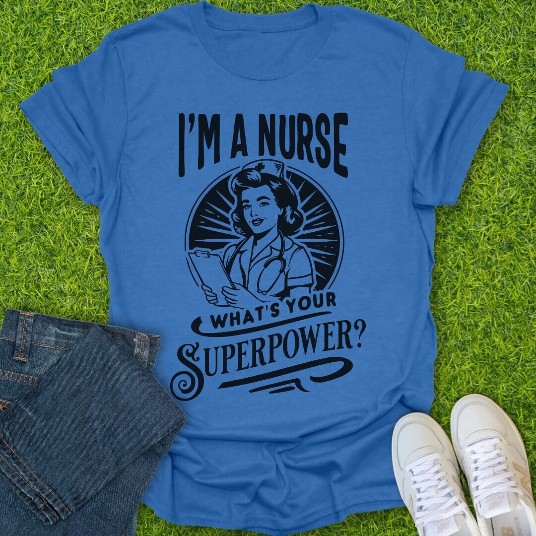 T-Shirt Heather Royal / S What is Your Superpower Tee