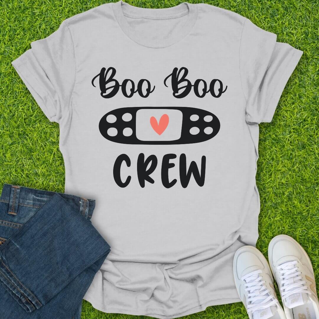 T-Shirt Ice Grey / S Boo Boo Crew Tee