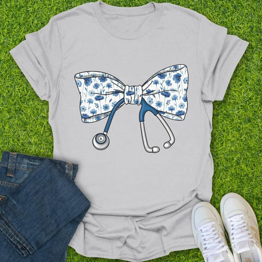 T-Shirt Ice Grey / S Healing In Blue Tee