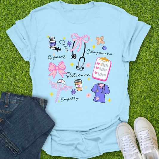 T-Shirt Light Blue / S Grace In Action Tee