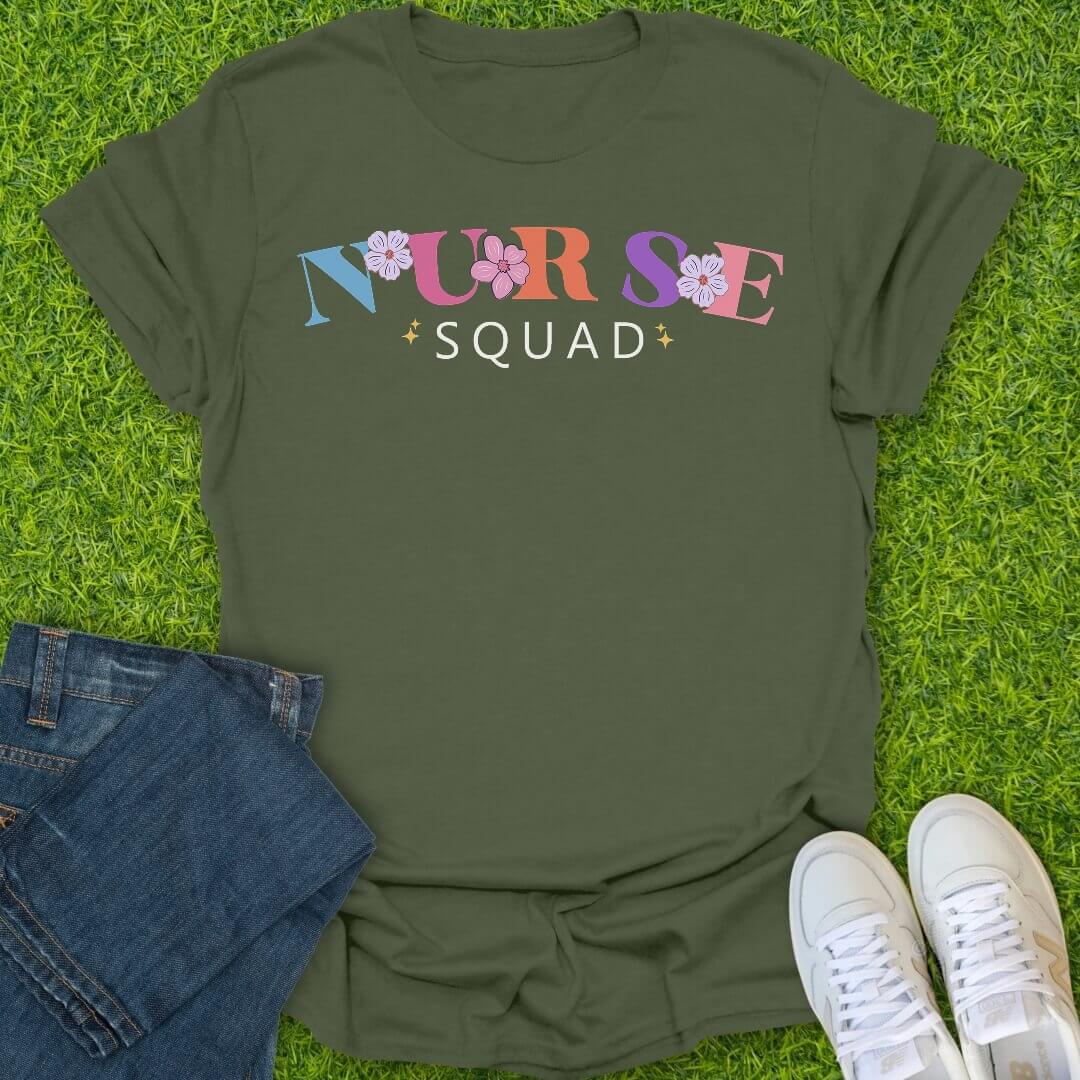 T-Shirt Military Green / S Nurse Squad Tee
