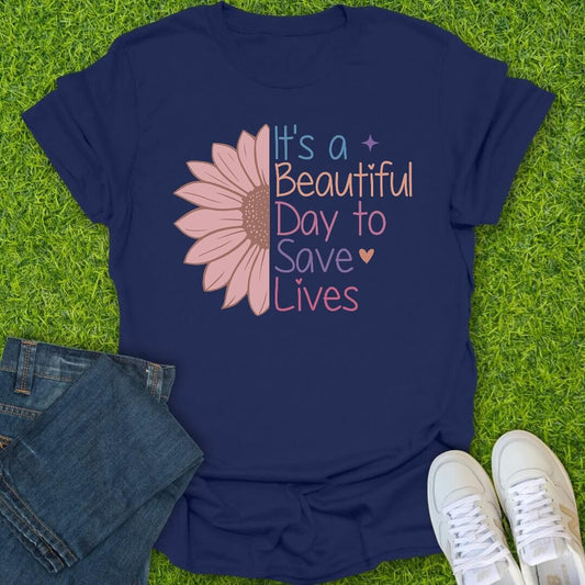 T-Shirt Navy / S Sunshine & Stethoscope Tee