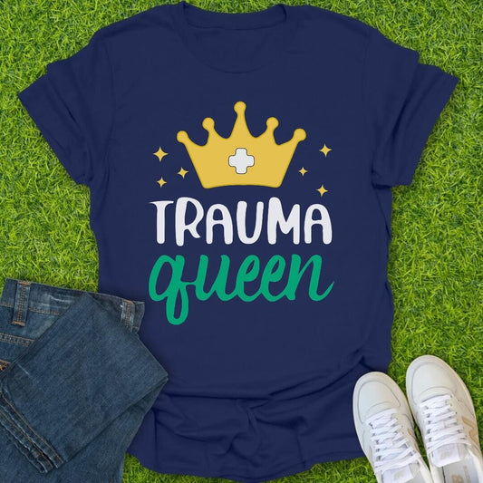 T-Shirt Navy / S Trauma Queen Tee