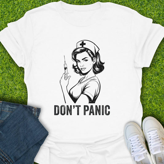 T-Shirt White / S Don't Panic Tee
