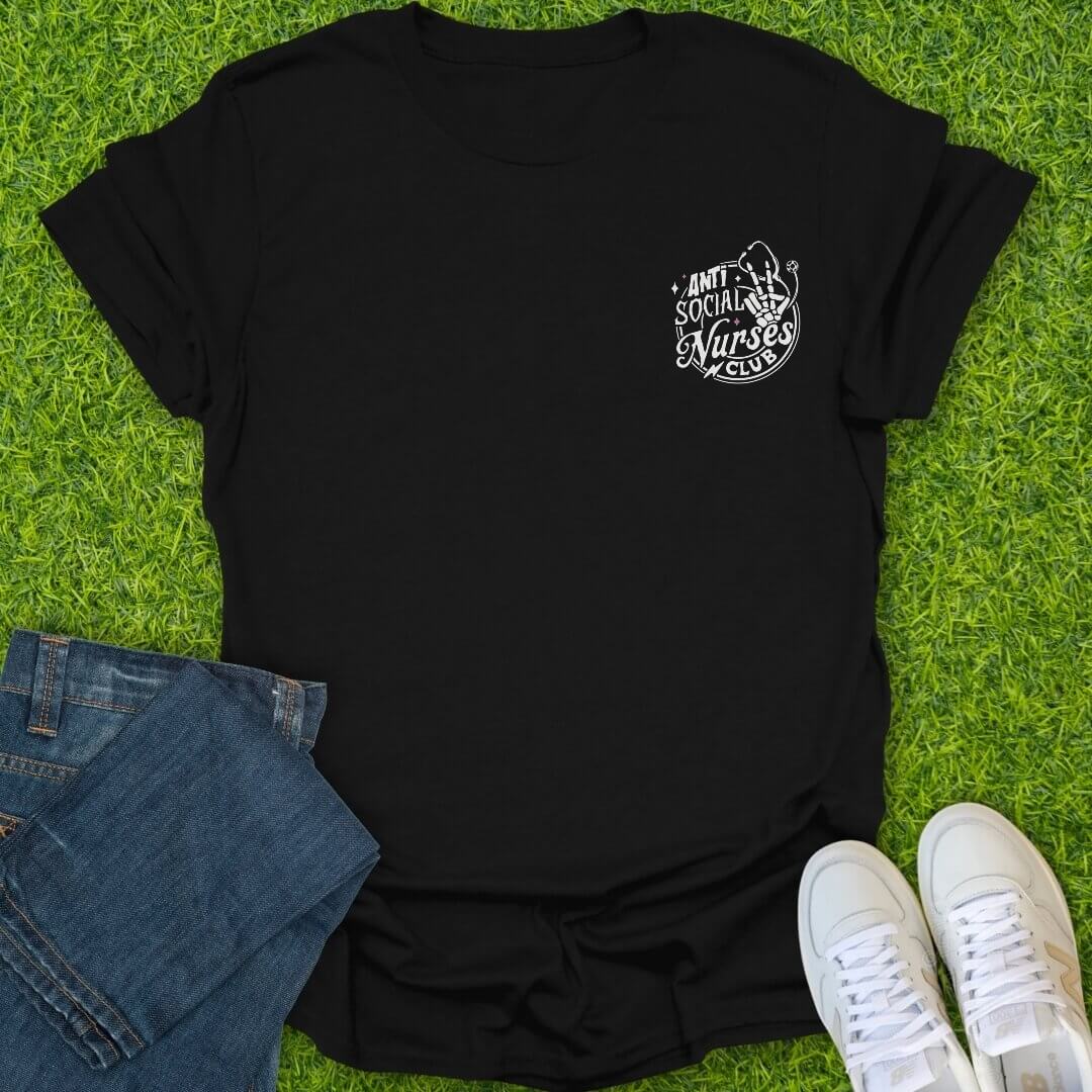 T-Shirt Black / S Anti Social Nurses Club Tee