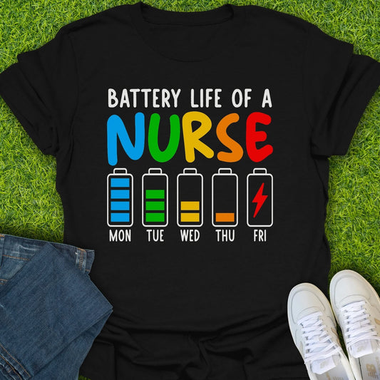 T-Shirt Black / S Battery Life Tee