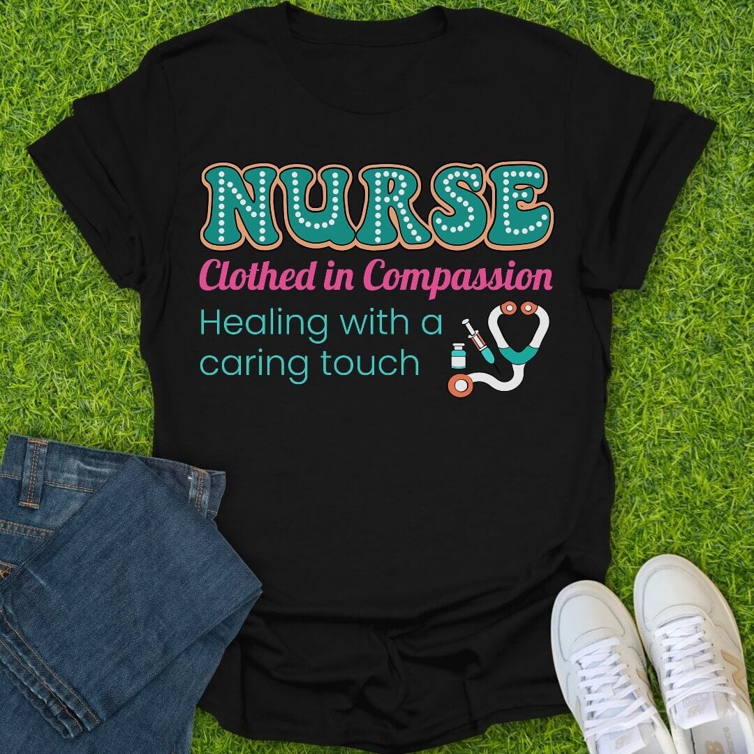 T-Shirt Black / S Clothed In Compassion Tee