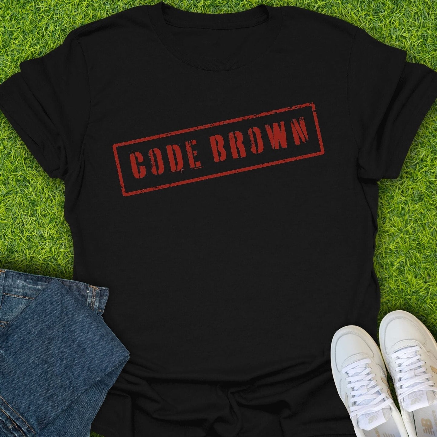 T-Shirt Black / S Code Brown Tee