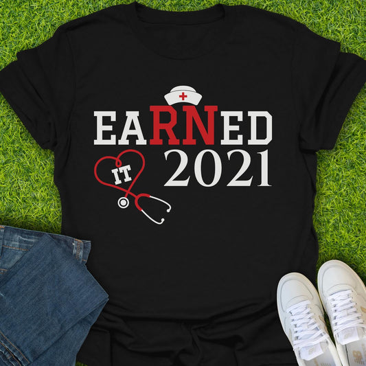 T-Shirt Black / S Custom Earned It Tee