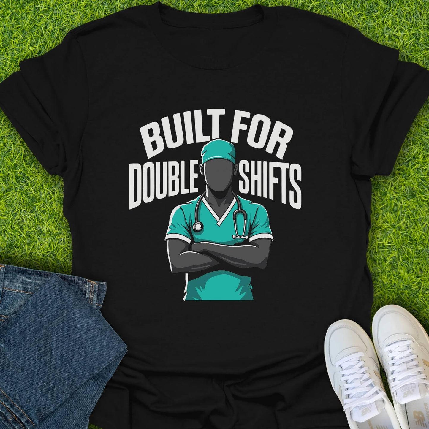 T-Shirt Black / S Double Shifts Tee