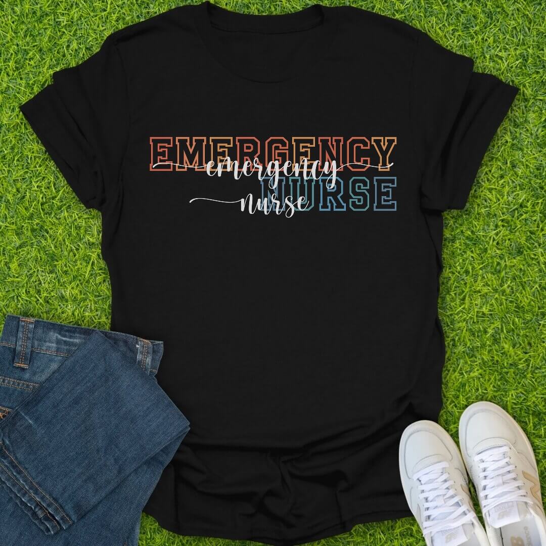 T-Shirt Black / S Emergency Nurse Tee