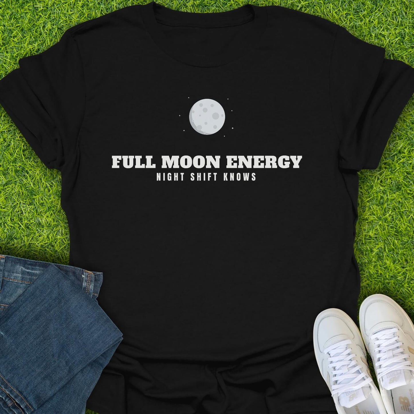 T-Shirt Black / S Full Moon Energy Tee