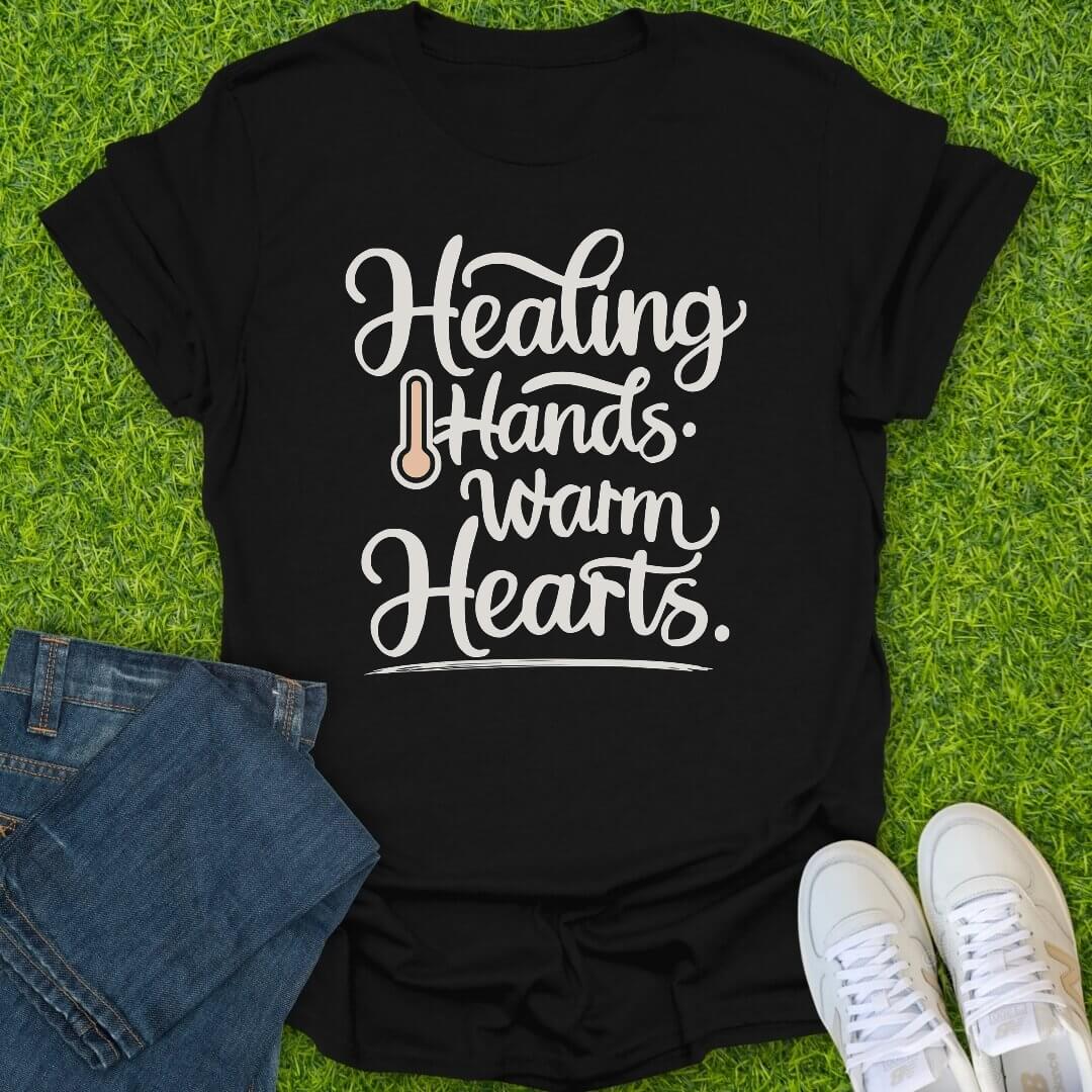 T-Shirt Black / S Healing Hands Tee