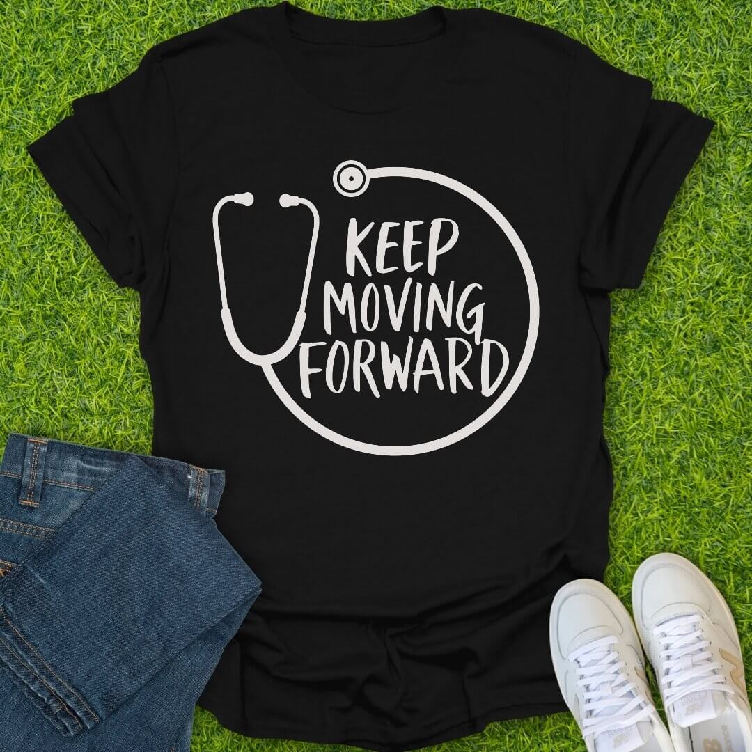 T-Shirt Black / S Keep Moving Forward Tee