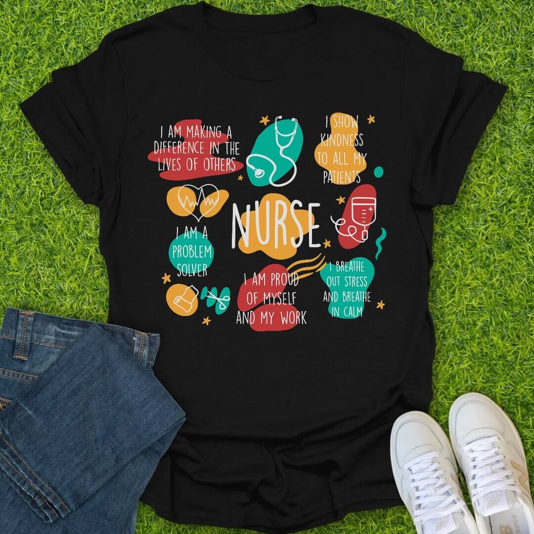 T-Shirt Black / S Nurse Affirmations Tee