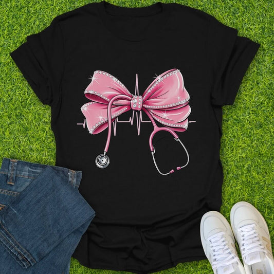 T-Shirt Black / S Nurse Glam Tee