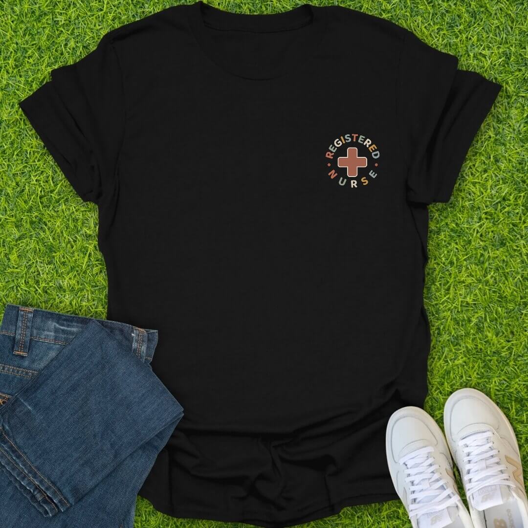 T-Shirt Black / S Registered Nurse Badge Tee
