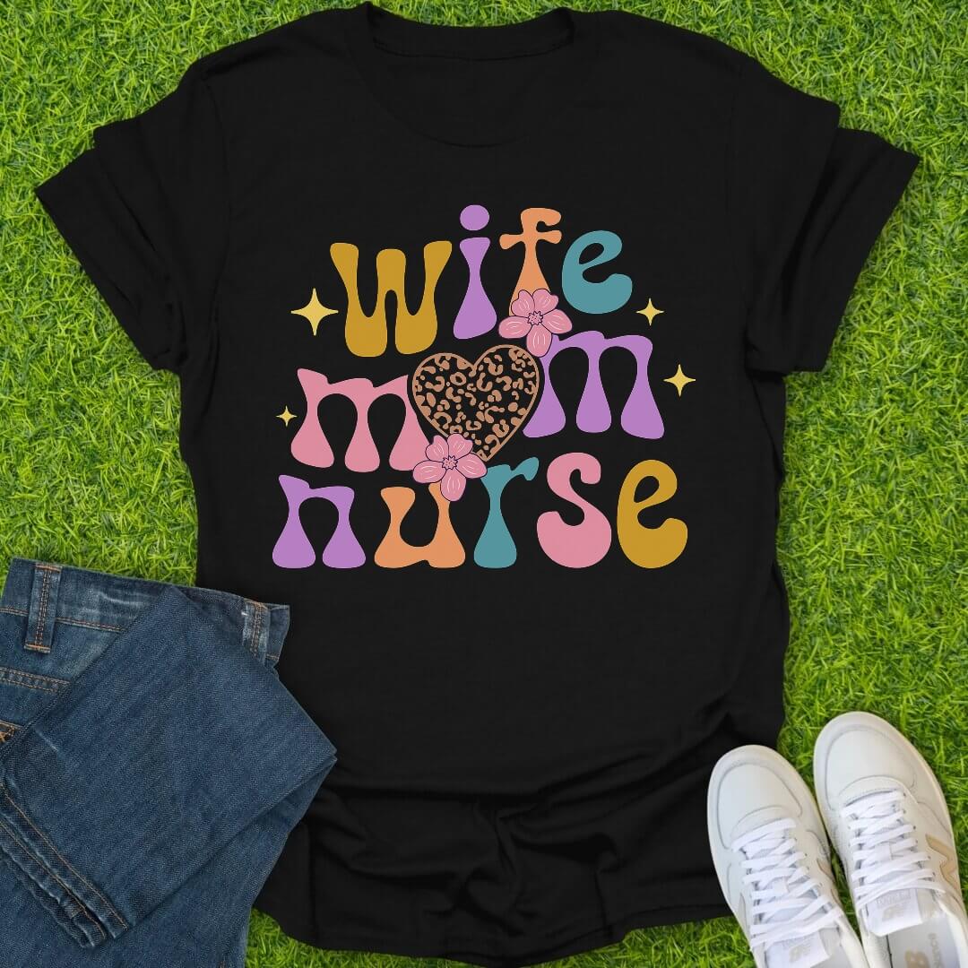 T-Shirt Black / S Retro Bloom Tee