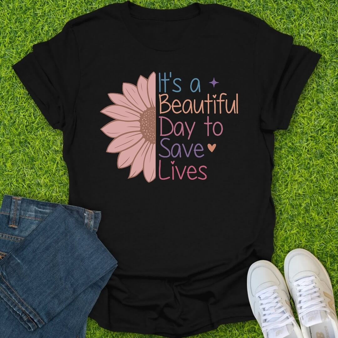 T-Shirt Black / S Sunshine & Stethoscope Tee