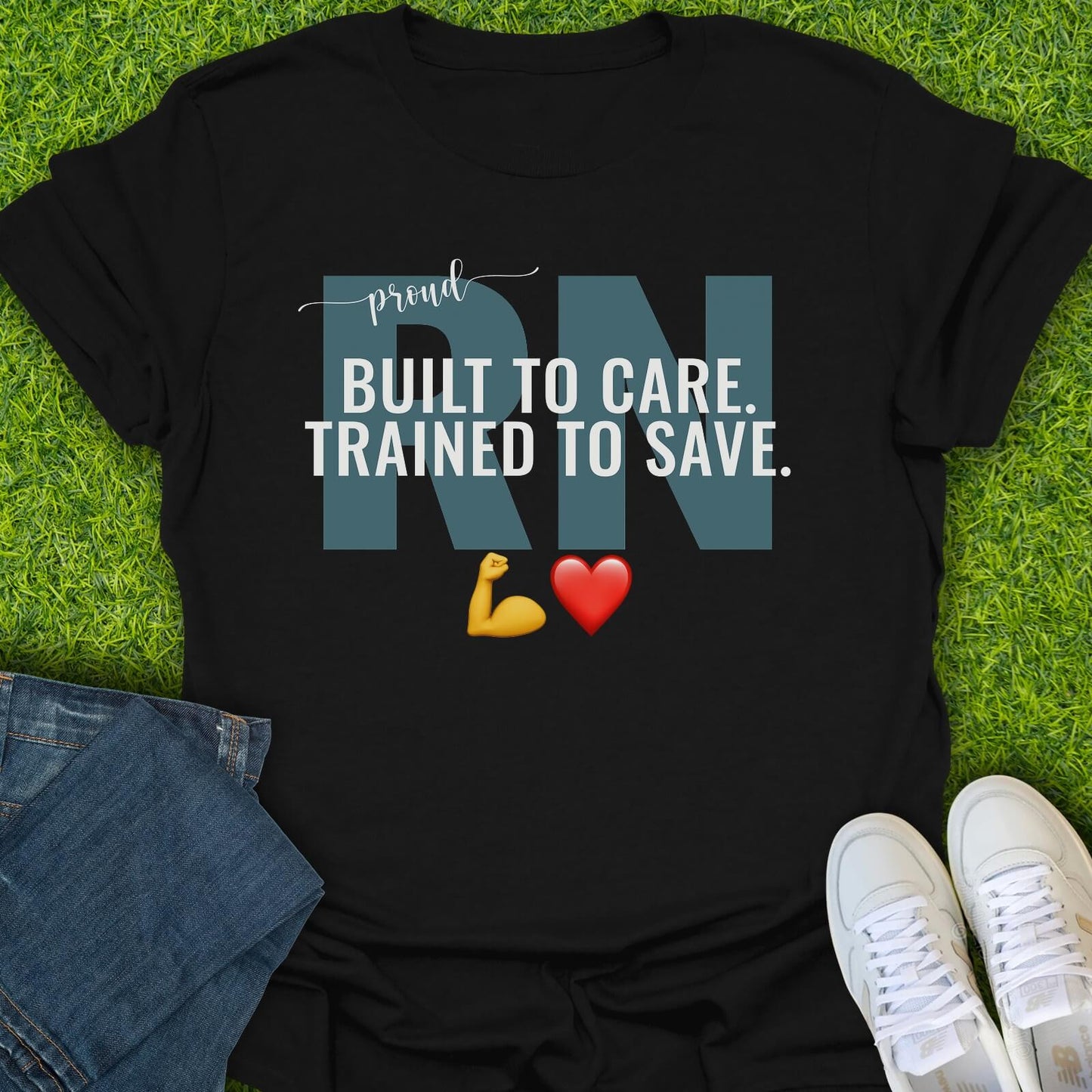 T-Shirt Black / S Trained To Save Tee