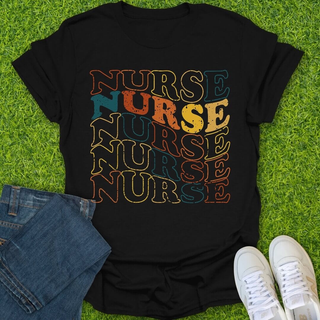 T-Shirt Black / S Wavy Nurse Tee