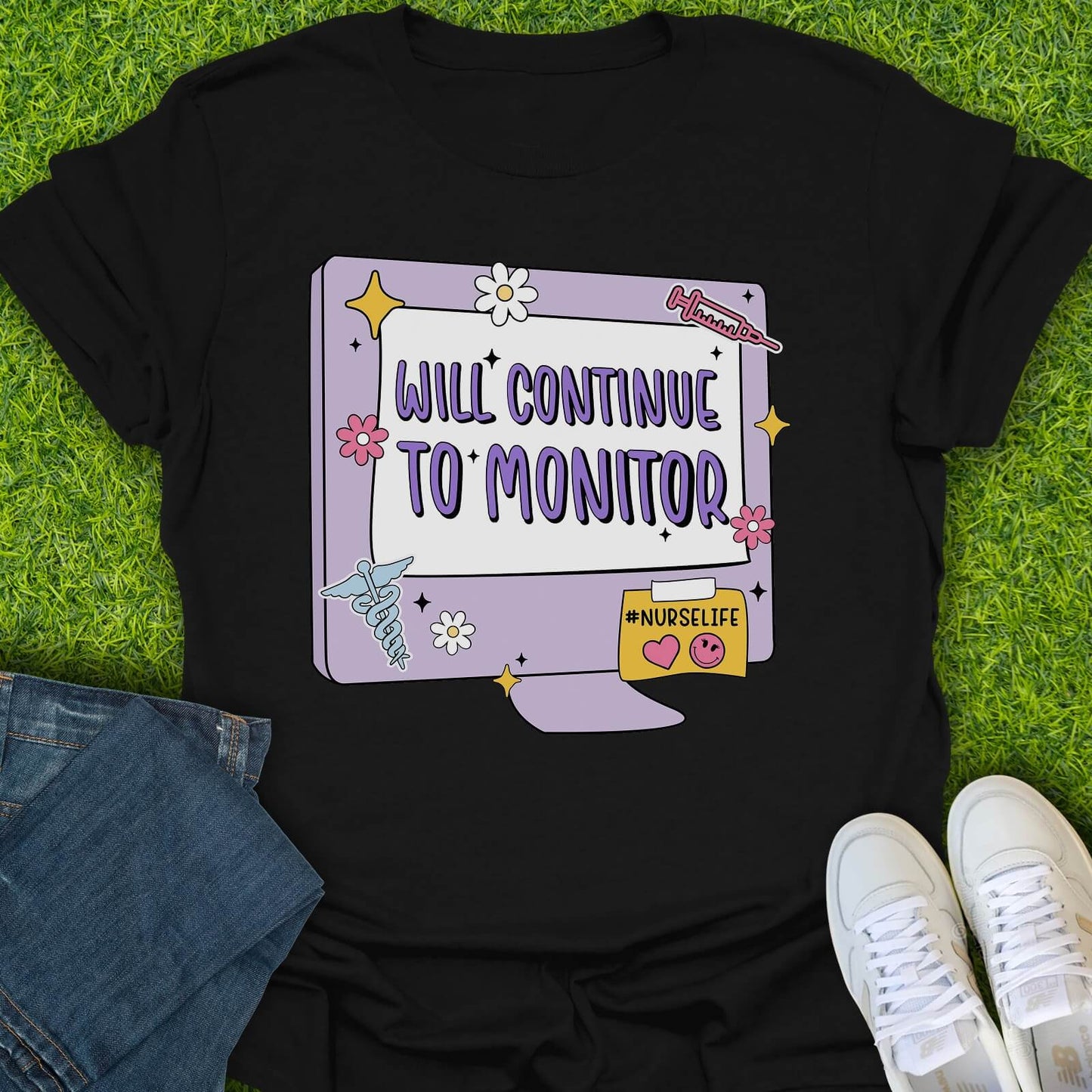 T-Shirt Black / S Will Continue To Monitor Tee