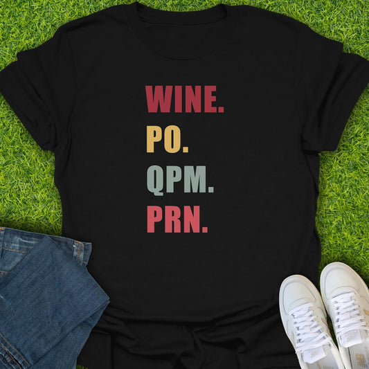T-Shirt Black / S Wine Therapy Protocol Tee