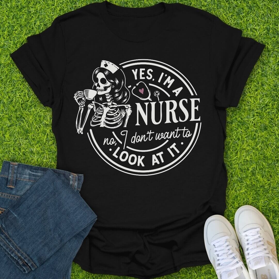 T-Shirt Black / S Yes I Am A Nurse Tee